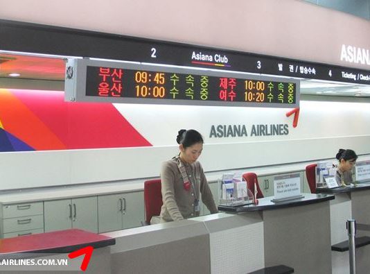 Thủ tục hoàn đổi vé Asiana Airlines