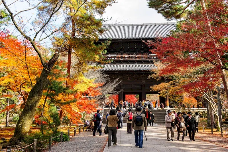 Chùa Naen-ji rộng lớn tại Kyoto có nhiều khung cảnh đẹp